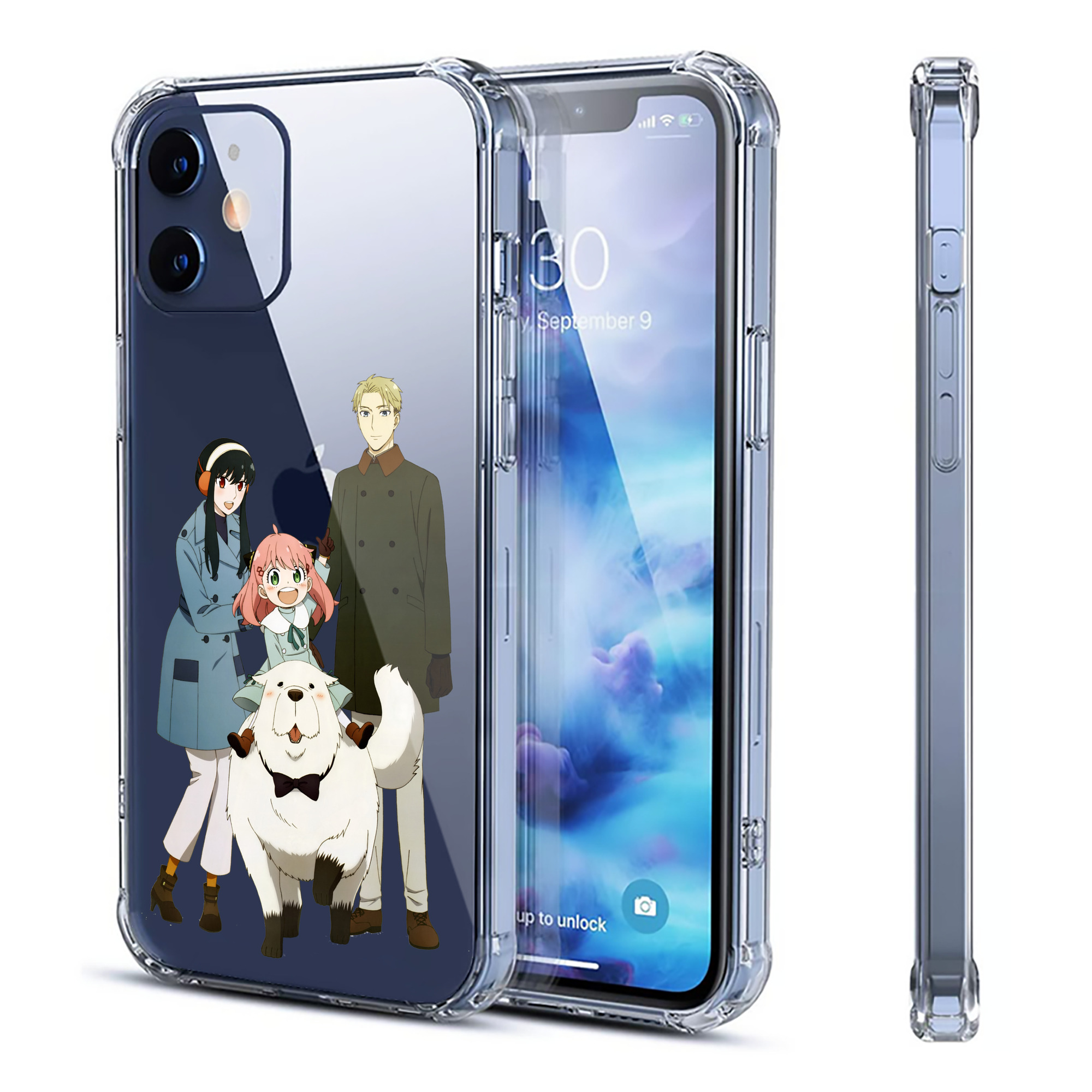 （画像用） SPY×FAMILY间谍家家酒 【iPhone 12シリーズ対応】透明スマホケース（クリアソフトケース）